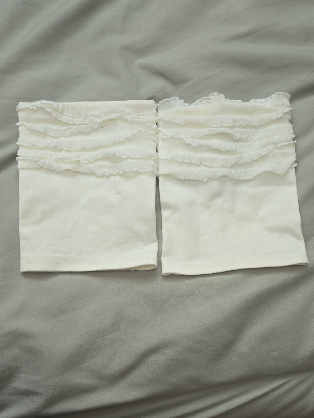 White Ruffled Cowgirl Boot Legwarmer